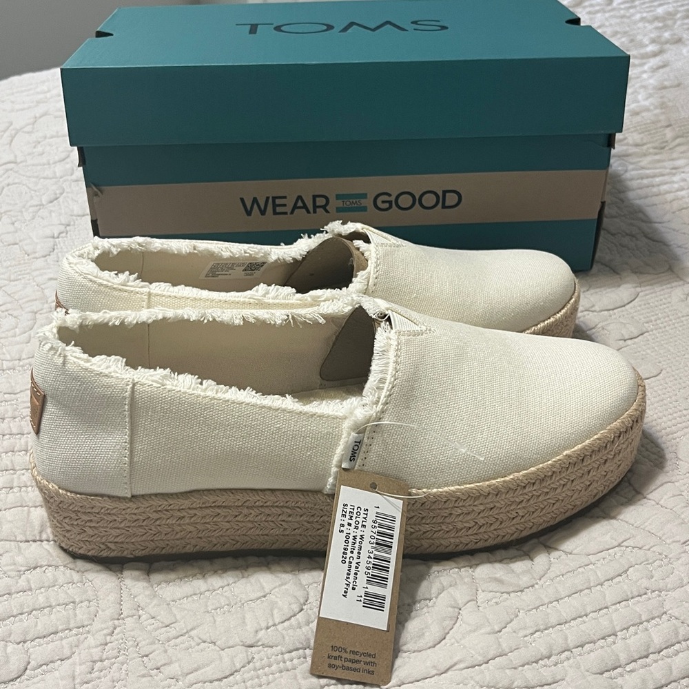 TOMS Women's Off-White Valencia Espadrilles